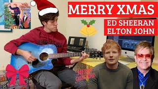 Ed Sheeran amp Elton John  Merry Christmas guitar cover with tabschords [upl. by Heller]