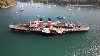 Waverley Paddle Steam Ship in Fowey 30th August 2024 [upl. by Rentsch]