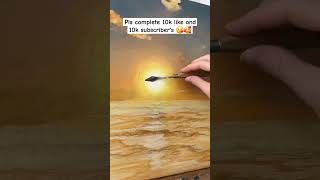 Landscape drawing😍 youtubeshorts art shorts short shortvideo trending love video viral yt [upl. by Lannie]