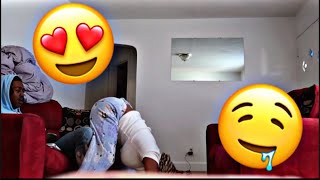 ARCHING MY BACK INFRONT OF MY BOYFRIEND TO SEE HIS REACTION 😍😩 Gone right [upl. by Enrobialc]