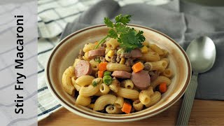 Stir Fry Macaroni Recipe  Kids Love This Recipe [upl. by Rodmann]