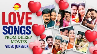 Love Songs From Dileep Movies  Malayalam Film Songs  Video Jukebox [upl. by Carnes]