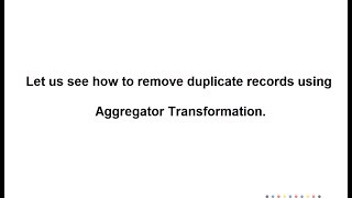 How to remove duplicate records in Informatica [upl. by Earla]