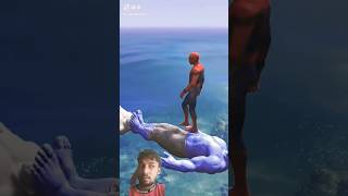 SPIDER MAN fight HULK fall into the cartoon video trending viral trending [upl. by Nerua]