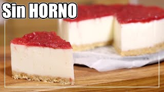 TARTA de QUESO Sin HORNO y Sin Gelatina  Receta fácil [upl. by Nylrebmik]