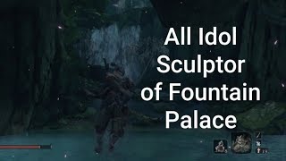 Sekiro Shadows Die Twice  How To Get All Fountainhead Palace idol Sculptor Location Feeding ground [upl. by Iruy446]