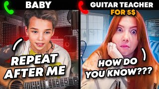 BABYVIRTUOSO EXPOSES CHEAP GUITAR TEACHERS AND SHOCK THEM [upl. by Adimra]