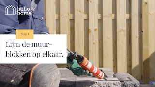 Plantenbak maken met muurblokken [upl. by Norina903]