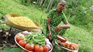 Village Food  Cooking 5kg Shell Macaroni Pasta in my Village by Grandma [upl. by Niwrek]