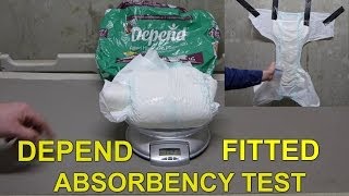 depend fitted maximum protection absorbency test [upl. by Matejka850]