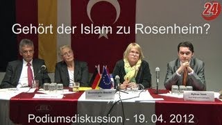 Podiumsdiskussion Gehört der Islam zu Rosenheim [upl. by Edie]