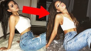 RECREATING ARIANA GRANDES INSTAGRAM SELFIES [upl. by Newbill]