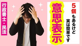 【行政書士 2】民法の意思表示ならこれ一本！錯誤や詐欺、通謀虚偽表示を完全マスター（講座 ゆーき大学） [upl. by Einnus]