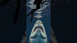 Incredible Footage Of Tiger Shark Attack  shark tigershark ocean sea trending shorts [upl. by Wilonah]