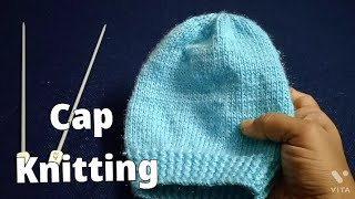 Woollen Cap Knitting  উলের টুপি বোনার পদ্ধতি  School Project For Class 8  Work Education Projects [upl. by Namqul540]