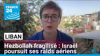 Hezbollah fragilisé  une quotpartie de la population israélienne semble rassuréequot • FRANCE 24 [upl. by Einnel]