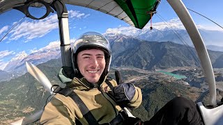 440 Ultralight Flight in Pokhara Nepal🇳🇵 [upl. by Oznofla]