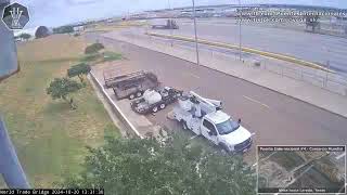 2024 10 20 Puente Internacional 4 viendo hacia Laredo Texas [upl. by Atirhs]