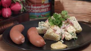 Rezept  Kartoffelsalat mit quotDicke Sauerländerquot Bockwurst [upl. by Ormond]