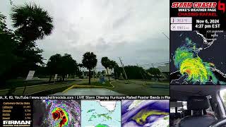 LIVE Florida Storm Chasing  Hurricane Rafael [upl. by Anirba]