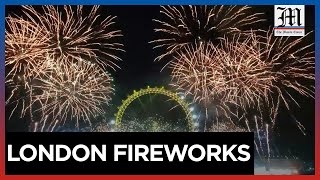 London welcomes 2024 with biggest ever fireworks display [upl. by Ainaznat60]