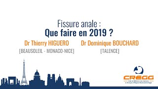 Dr Higuero Dr Bouchard  Fissure anale  que faire en 2019 [upl. by Brinn]