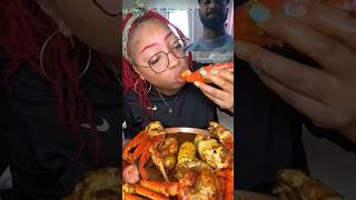 I could go for a seafood boil right about now 🤪 seafood seafoodboil asmr mukbang kingcrab [upl. by Yregerg]