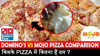 Dominos vs Mojo Pizza  Double Cheese Margherita with Cheese Burst  Indian Food Vlogs [upl. by Koloski586]