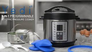 Yedi Houseware 9In1 Pressure Cooker Deluxe Package [upl. by Tate]