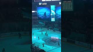 San Jose Sharks Intro and Starting lineup 22323 [upl. by Audsley553]