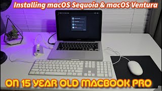 Installing macOS Sequoia and macOS Ventura on MacBook Pro 13Inch Mid 2009 [upl. by Landel]