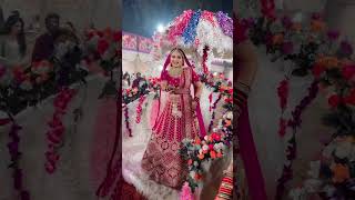 Palaki Main Hoke Sabaar Chali Re  Bridal Dhulhan Entry  bridal dhulhan entry bride shorts [upl. by Chas]