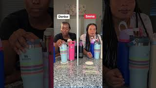 Matching Bottle Challenge Part2 moneychallange challenge competition family sisters [upl. by Cram]