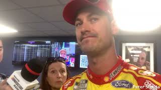 Joey Logano quotLawsuit Doesnt Affect Me But Its a Big Storylinequot [upl. by Wentworth]