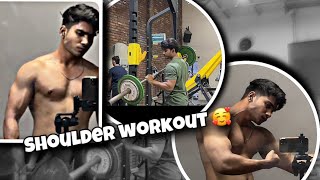 Shoulder Workout 🔥  Regular vlogs shuru 😊🤝❤️ [upl. by Soph721]