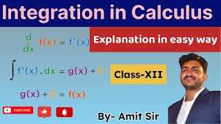 quotIntegration in Calculus Explained I Class 12 calculus I Integration I integration I integral a [upl. by Madeleine94]