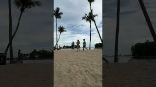 Siloso Beach Singapore  Sentosa Island travel shortvideo [upl. by Publus29]