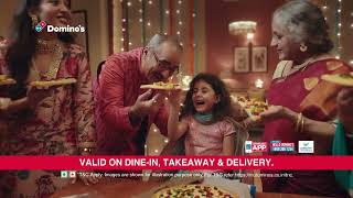 Celebrate Diwali with Domino’s Diwali Bonus offer  Buy 2 Get 1 Free  Hindi [upl. by Yedok]