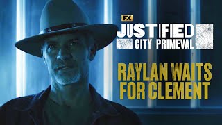 Raylan Waits For Clement  Scene  Justified City Primeval  FX [upl. by Tyika45]