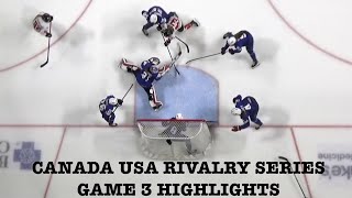 CANADA USA GM 3 RIVALRY SERIES FULL HIGHLIGHTS Nov 1024 [upl. by Renzo]