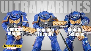 3 different ways to paint your Ultramarines for Warhammer 40000 [upl. by Settera]