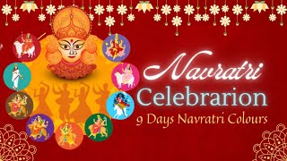 Navratri colours navratrifestival durgapuja sharuzzworld [upl. by Ardnnek]