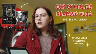 reading GOD OF MALICE because for this valentines day im being a hater 📖🖤  vlog with spoilers [upl. by Arnon]