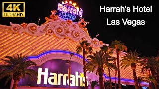 4K Harrahs Hotel Las Vegas 2024 Walking Tour  Pool Open No Commentary [upl. by Witcher]