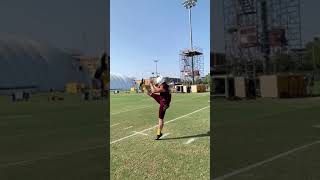 Slomo Punt Form  ASU Punter Michael Turk  Hangtime  Redeemed Sinner [upl. by Nnyladnarb502]