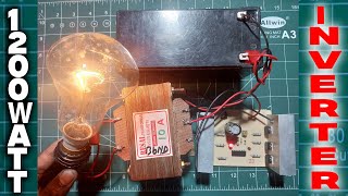 অল্প খরচে আইপিএস তৈরি  12V to 220V inverter circuit  DC to AC 220v make at home  diy inverter [upl. by Amme]