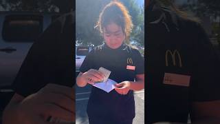 Millionaire guy blessed Mcdonald manager for paying for his Food out of her pocketshorts [upl. by Ariat]