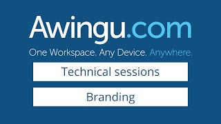 Awingu technical session  Branding [upl. by Farwell]