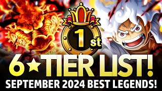 ★6 TIER LIST Best Legends September 2024 ONE PIECE Treasure Cruise [upl. by Moshe45]