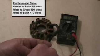 Arctic Cat zrt 800 zrt 900 and Thundercat 1000 Stator Testing [upl. by Lexy]